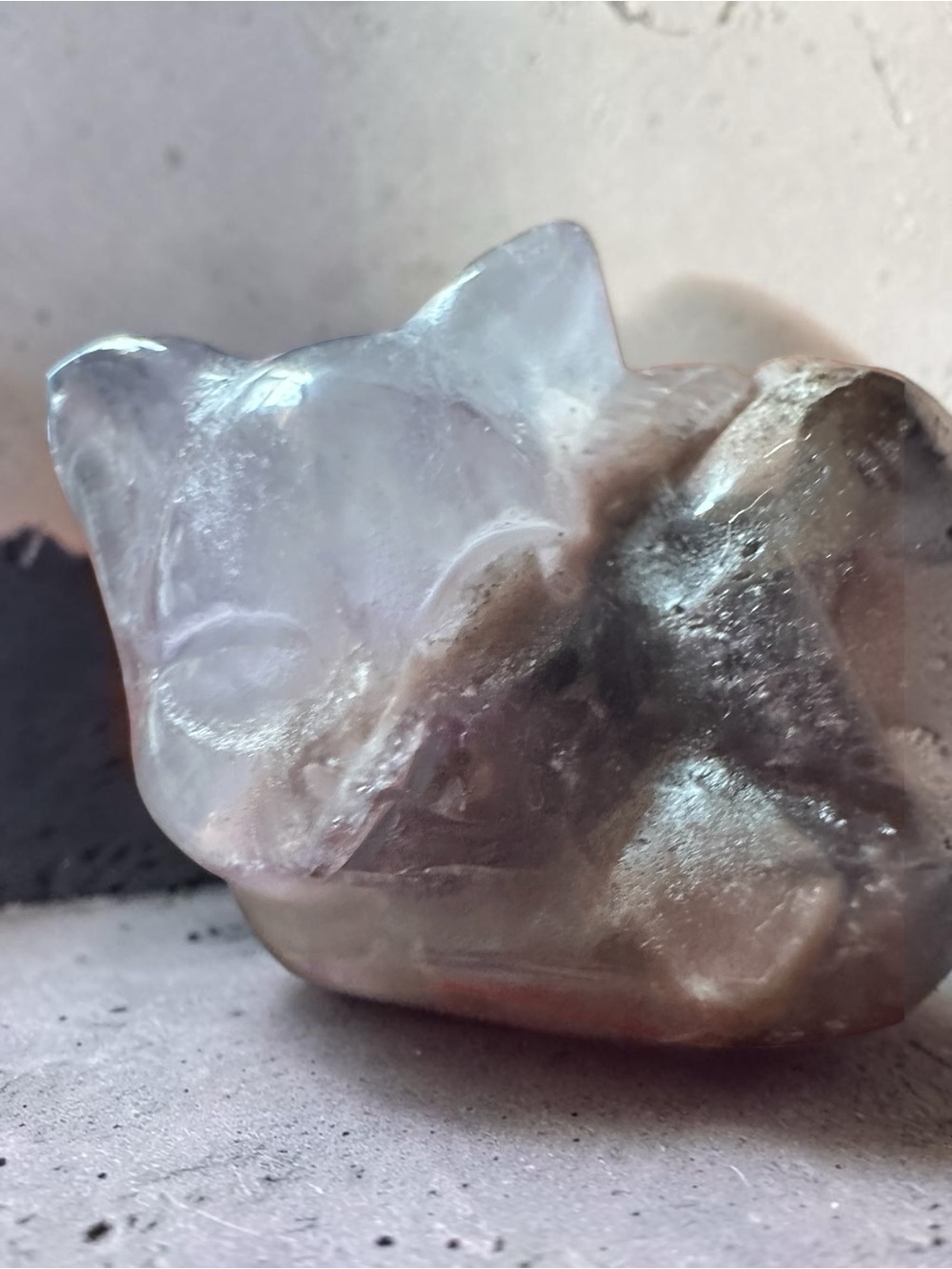 Amethyst Crystal Sleeping Cat